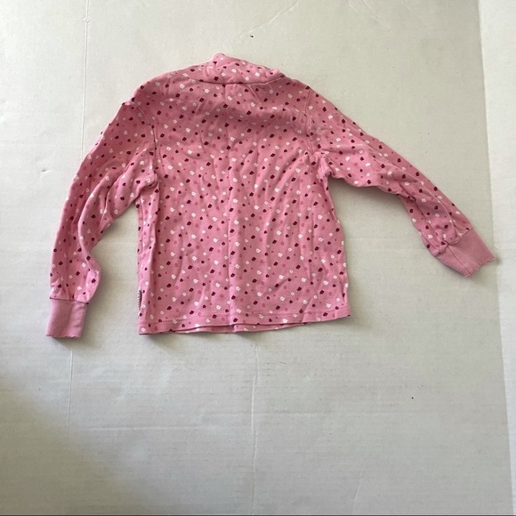 Gymboree Pink Floral Patterned Turtleneck - Picture 3 of 4